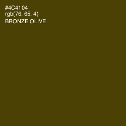 #4C4104 - Bronze Olive Color Image